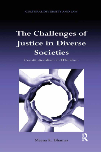 Imagen de portada: The Challenges of Justice in Diverse Societies 1st edition 9781138254527