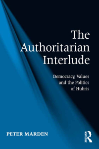 Imagen de portada: The Authoritarian Interlude 1st edition 9781409468608