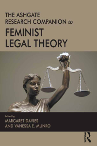 Omslagafbeelding: The Ashgate Research Companion to Feminist Legal Theory 1st edition 9780367075705