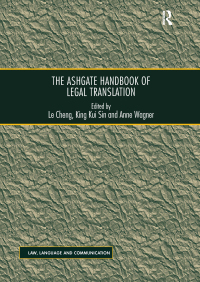 Immagine di copertina: The Ashgate Handbook of Legal Translation 1st edition 9781138700789