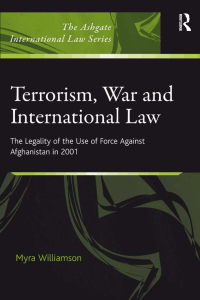 Omslagafbeelding: Terrorism, War and International Law 1st edition 9780754674030