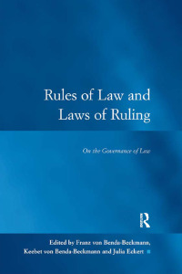 Cover image: Rules of Law and Laws of Ruling 1st edition 9780754672395