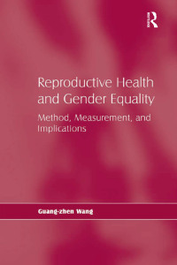 Imagen de portada: Reproductive Health and Gender Equality 1st edition 9780754648697