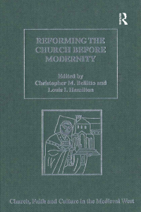 صورة الغلاف: Reforming the Church before Modernity 1st edition 9780754653554