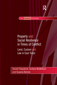 Cover image: Property and Social Resilience in Times of Conflict 1st edition 9781138257023