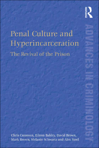 Imagen de portada: Penal Culture and Hyperincarceration 1st edition 9781138269774
