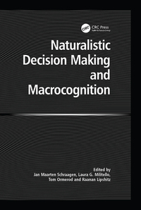 Cover image: Naturalistic Decision Making and Macrocognition 1st edition 9781138072701