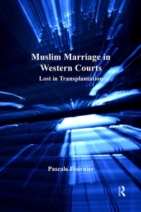 Imagen de portada: Muslim Marriage in Western Courts 1st edition 9781409404415