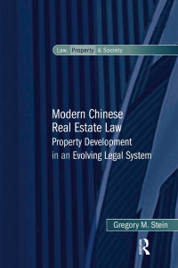 Cover image: Modern Chinese Real Estate Law 1st edition 9780754678687