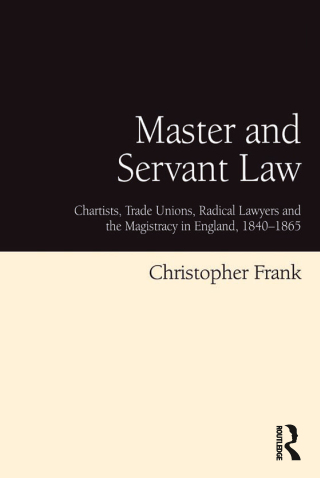 Cover image: Master and Servant Law 1st edition 9780754668305