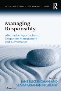 صورة الغلاف: Managing Responsibly 1st edition 9781138277229