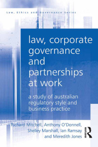 Cover image: Law, Corporate Governance and Partnerships at Work 1st edition 9781138277120