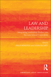 Imagen de portada: Law and Leadership 1st edition 9781138252868