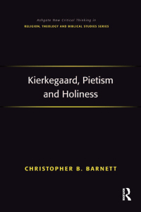 Cover image: Kierkegaard, Pietism and Holiness 1st edition 9781409411567