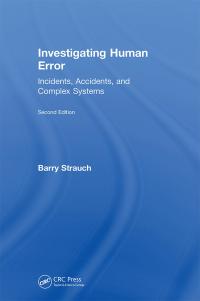 表紙画像: Investigating Human Error 2nd edition 9781472458681