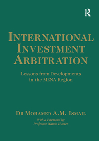 Cover image: International Investment Arbitration 1st edition 9780367601515