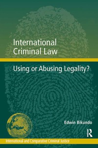 Cover image: International Criminal Law 1st edition 9781138246935