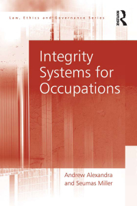 Omslagafbeelding: Integrity Systems for Occupations 1st edition 9780754677499