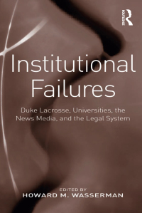 Cover image: Institutional Failures 1st edition 9781138276956