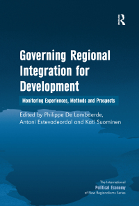 Imagen de portada: Governing Regional Integration for Development 1st edition 9780754672630
