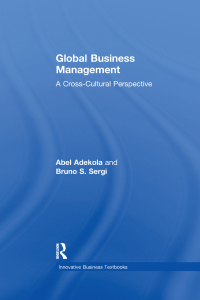 Imagen de portada: Global Business Management 1st edition 9780754671121