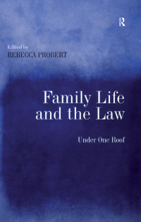 صورة الغلاف: Family Life and the Law 1st edition 9780754647607