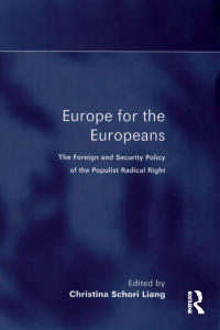 Titelbild: Europe for the Europeans 1st edition 9780754648512