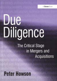 Titelbild: Due Diligence 1st edition 9780566085246