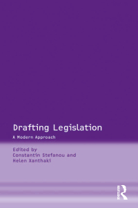 Omslagafbeelding: Drafting Legislation 1st edition 9780754649038