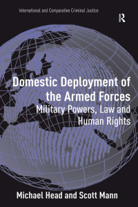 Imagen de portada: Domestic Deployment of the Armed Forces 1st edition 9781138267626