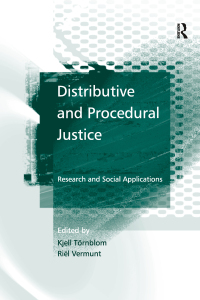 Cover image: Distributive and Procedural Justice 1st edition 9781138264526