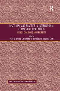 Imagen de portada: Discourse and Practice in International Commercial Arbitration 1st edition 9781138269392
