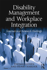 Imagen de portada: Disability Management and Workplace Integration 1st edition 9781409418887