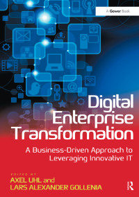 Cover image: Digital Enterprise Transformation 1st edition 9780367670054