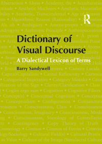 صورة الغلاف: Dictionary of Visual Discourse 1st edition 9781409401889