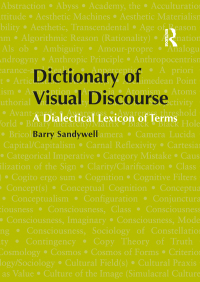 Cover image: Dictionary of Visual Discourse 1st edition 9781409401889