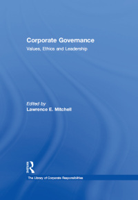 Imagen de portada: Corporate Governance 1st edition 9781315574288