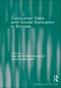 Immagine di copertina: Consumer Debt and Social Exclusion in Europe 1st edition 9781472449030