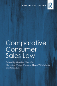 Cover image: Comparative Consumer Sales Law 1st edition 9780754621317