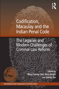 Imagen de portada: Codification, Macaulay and the Indian Penal Code 1st edition 9781138255890