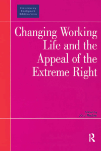Cover image: Changing Working Life and the Appeal of the Extreme Right 1st edition 9780754649151