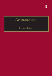 Cover image: Apprehension 1st edition 9781138256538