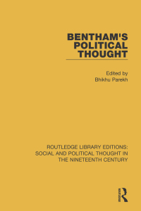 Omslagafbeelding: Bentham's Political Thought 1st edition 9781138680302