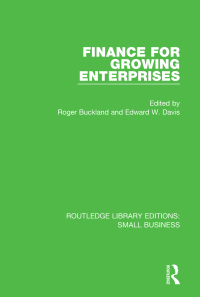 Imagen de portada: Finance for Growing Enterprises 1st edition 9781138679948