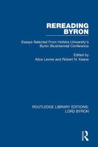 Cover image: Rereading Byron 1st edition 9781138675407