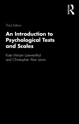 Cover image: An Introduction to Psychological Tests and Scales 3rd edition 9781138674264
