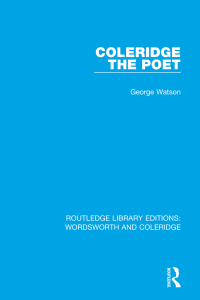 Imagen de portada: Coleridge the Poet 1st edition 9781138672055