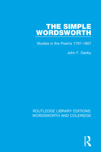 Cover image: The Simple Wordsworth 1st edition 9781138672031