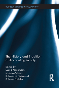 Imagen de portada: The History and Tradition of Accounting in Italy 1st edition 9781138671508