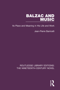 Cover image: Balzac and Music 1st edition 9781138670402